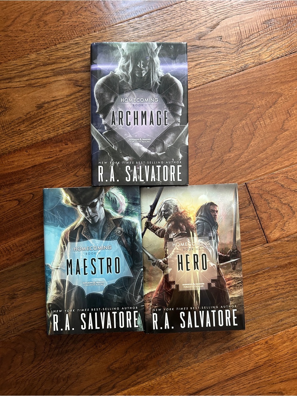 R.A. Salvatore Homecoming Trilogy Archmage Maestro Hero HC 1st/1st Drizzt D&D